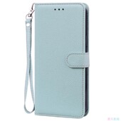 A12 A22 A42 荔枝淡蓝适用Galaxy 三星翻盖手机壳A72 A32 A52 5G皮套防摔保护套电话壳