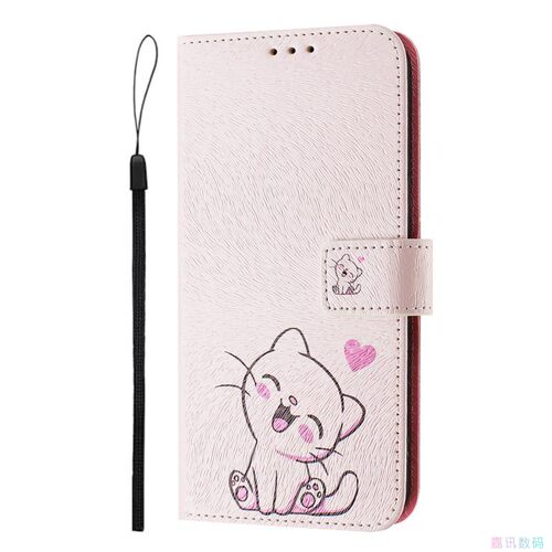 微笑猫适用GalaxyS25/S24/S23/S22/S21 Ultra/Plus+/FE 5G三星翻盖手机壳S20/S10 4G皮套防摔保护套电话壳