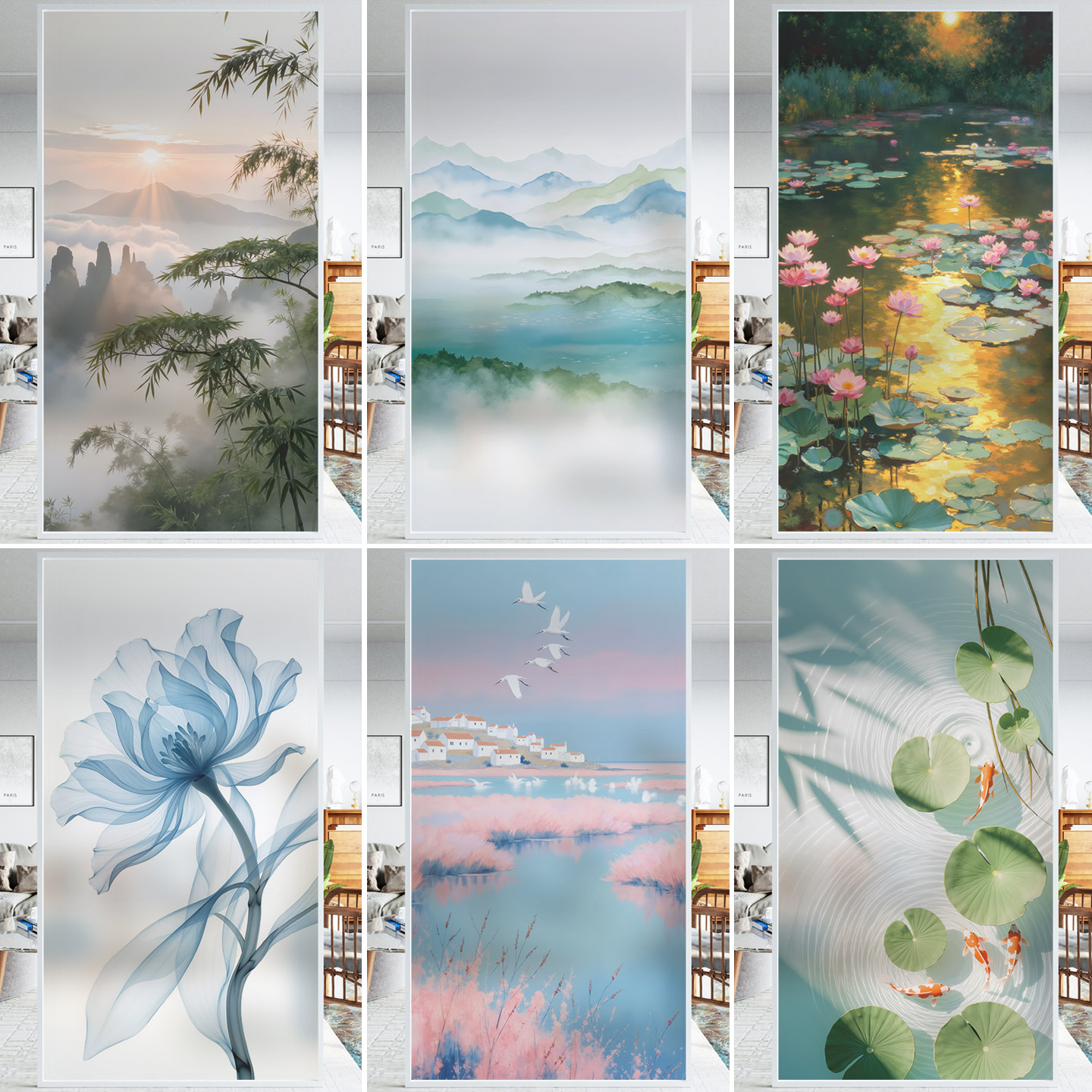 透光不透明静电玻璃膜浴室厕所洗澡间防窥膜窗户门贴纸遮挡防走光