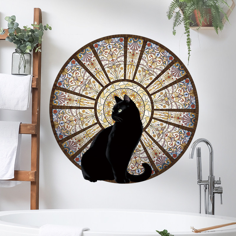 可移除墙贴纸猫咪欧风简约客厅卧室墙面装饰防水自粘寝室布置贴画,家居饰品,软装墙贴,淘宝优惠券,粉丝福利购,淘宝优惠卷