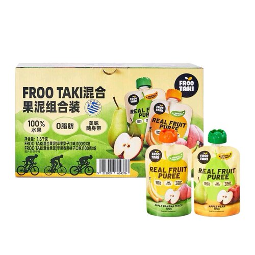 山姆代购FROOTAKI希腊风味进口混合果泥100%水果0脂双口味下午茶
