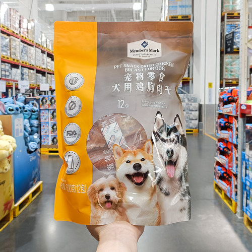 鸡胸肉干柔韧耐咬100%鸡胸肉