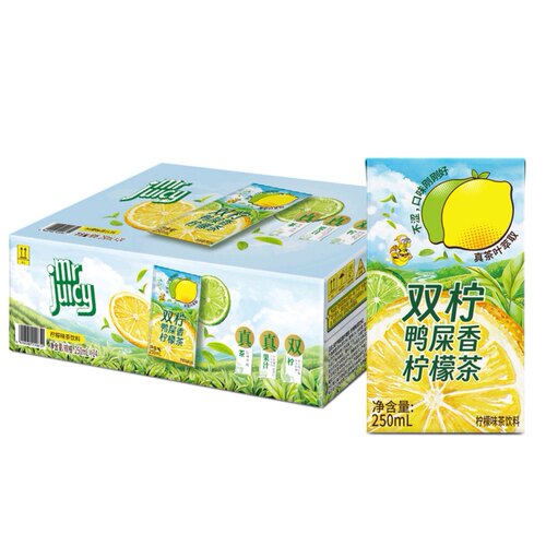 山姆代购屈臣氏双柠鸭屎香柠檬茶饮料250ml真茶原叶萃取休闲饮品