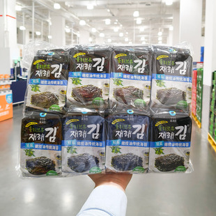 山姆超市代购清净园轻盐橄榄油传统海苔180克24包儿童零食拌饭