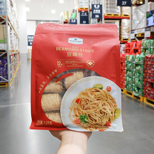 山姆超市代购MM豆腐丝干1.2kg凉拌素菜火锅食材豆腐皮豆制品