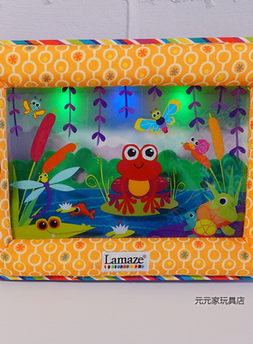 新生儿礼物专柜正品Lamaze拉玛泽池塘音乐安抚床铃玩具床挂带灯光