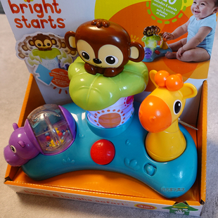 出口美国婴幼儿声光小动物宝宝弹出式桌面益智玩具反应力手眼训练