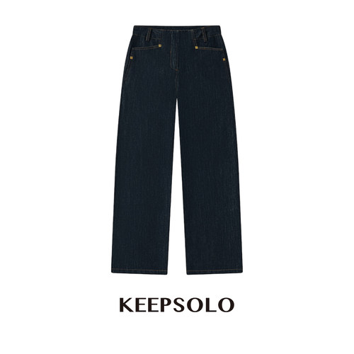 KeepSolo「必入单品」水洗牛仔直筒长裤26AW014