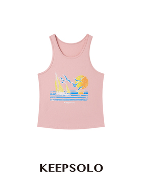 KeepSolo「美式休闲」水洗航海印花背心26SS099