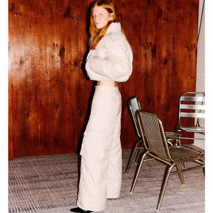 冬季 无一物鸟巢领龟背羽绒服短款 加绒休闲面包服时尚 FAE