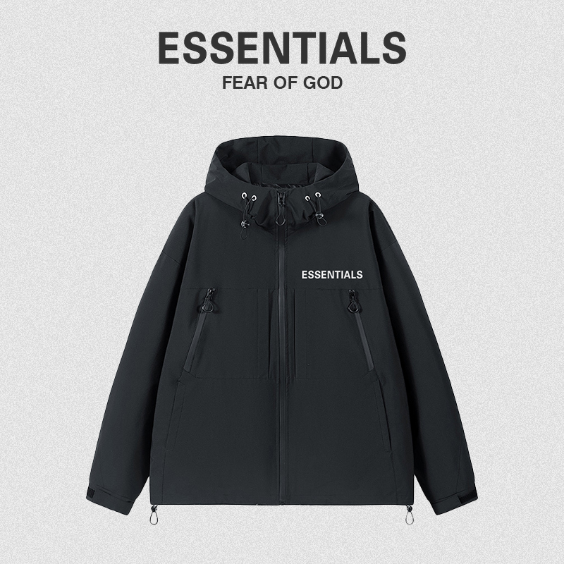 ESSENTIALS秋防风保暖宽松冲锋衣