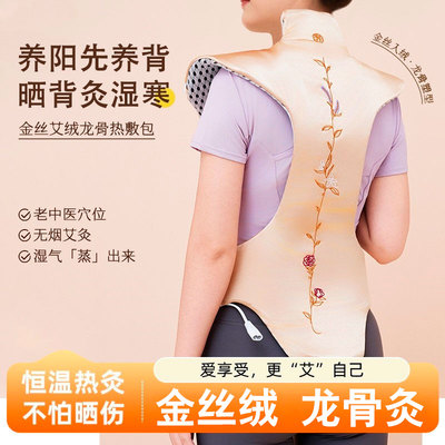 电热金艾炙阳热敷包龙骨艾灸家用草本暖灸背部三伏晒背平替督脉灸