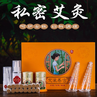 妇科私密艾灸私处套盒家用宫寒祛湿暖宫女私密艾灸会阴灸美容院用
