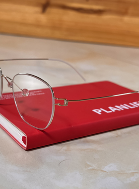 男潮克罗心纯钛眼镜框超轻5克金丝眼镜近视镜框眼睛架细框可配镜