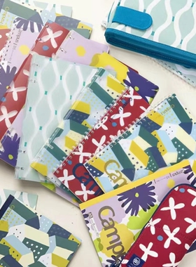 日本国誉SOUSOU第三弹限定联名软线圈笔记本四孔活页本笔袋中性笔