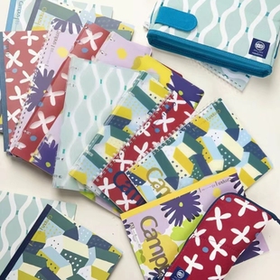 日本国誉SOUSOU第三弹限定联名软线圈笔记本四孔活页本笔袋中性笔