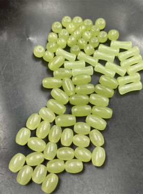 DIY饰品配件黄口石英岩玉竹节散珠 筒珠米珠 老型珠 散批