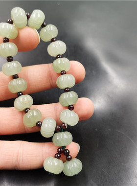 四海玉器天然玉石手链浅绿色特价