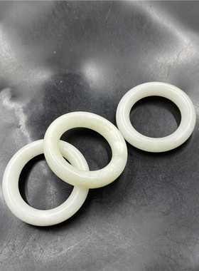 天然玉髓蓝田玉圆圈圆环跑环