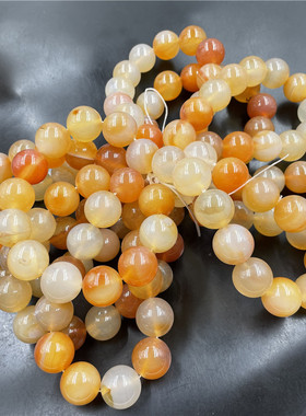 玉器天然白色玛瑙毫米手串