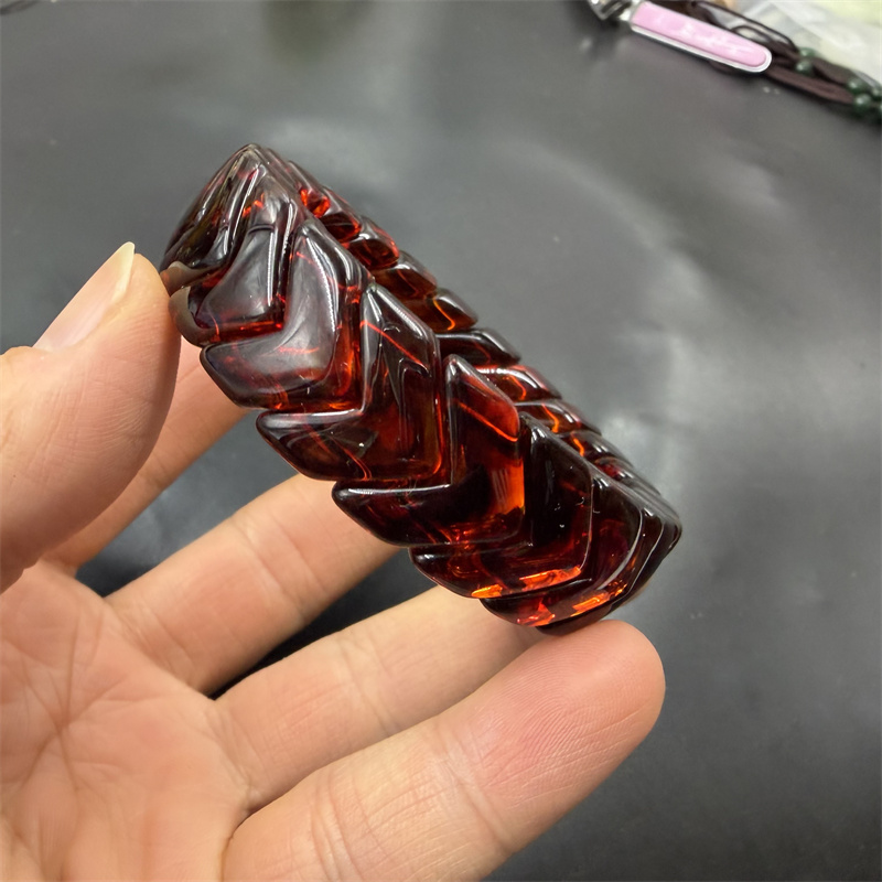 四海玉器 优化琥珀蜜蜡手排 手链 手串