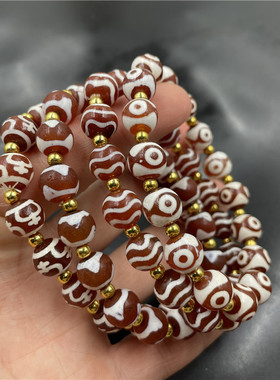 女款红色天珠玛瑙手链