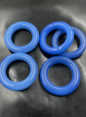 蓝色玉石玛瑙圆圈圆环