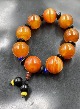 玉髓玛瑙男款圆珠手链手串