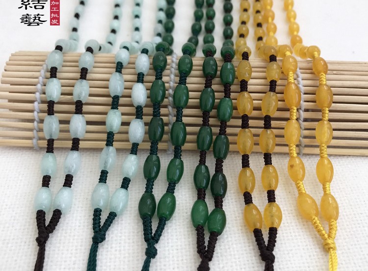 手工编织项链绳链子挂绳翠玉