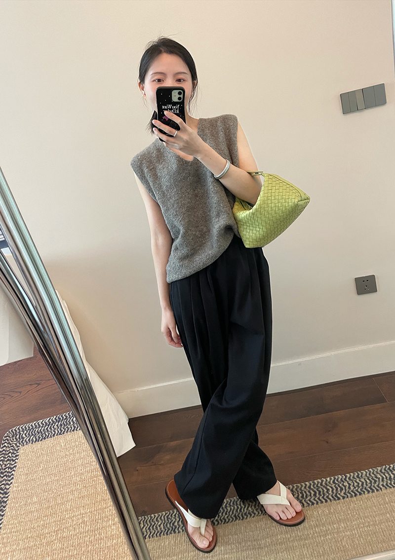 Minikat松紧腰新款春夏休闲裤