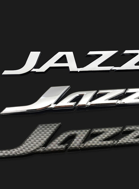 适用于飞度雅阁思域凌派杰德改装车标 jazz个性英文标后尾箱标志