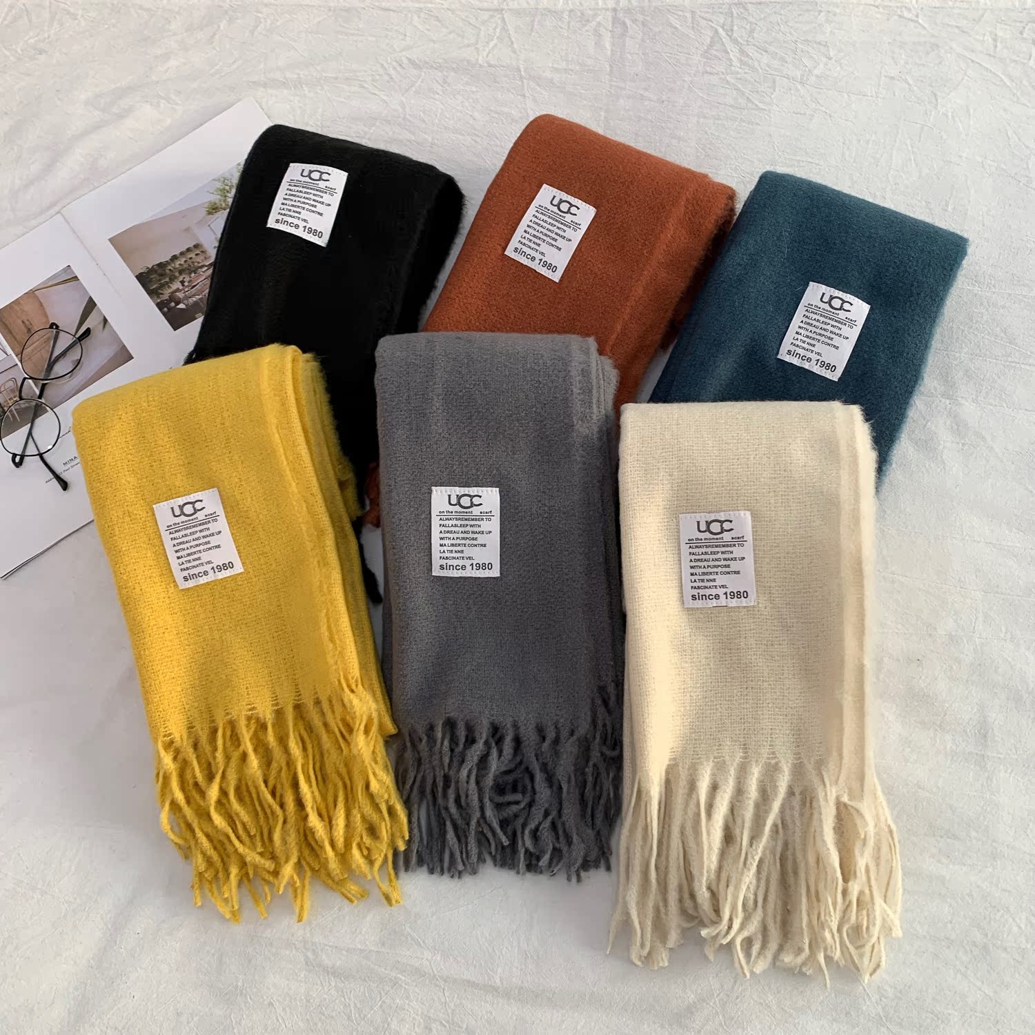 Winter Korean label solid color high quality couple scarf warm fashion Bib man