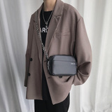 韩版ins时尚简约风挎包男女同款中性休闲单肩包FB78-P55，鞋类箱包手腕包，星座1501