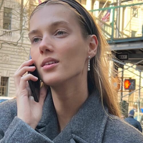 liestudio小众复古镀金水滴耳钉