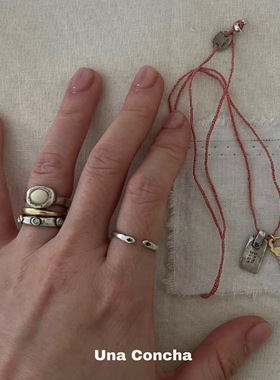 韩国Mars镀金小众复古捶打纹戒指