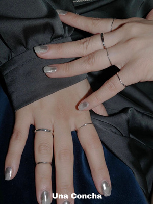 韩国souhait简约素圈纯银戒指