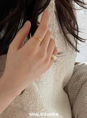 bornete小众简约纯银戒指