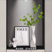线条装 VOGUE北欧艺术小众挂画卧室ins摆画服装 店海报时尚 饰画