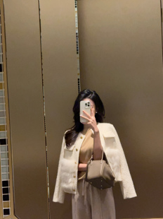 绒感狐狸毛羊毛编织小香西装 清仓特价 外套女 collection mmm