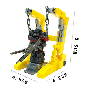 MOC第三方辐射避难所T60动力甲支架背景摆件巧手先生拼装积木玩具