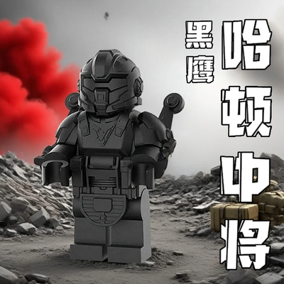 【和平精英】黑鹰哈顿中将积木