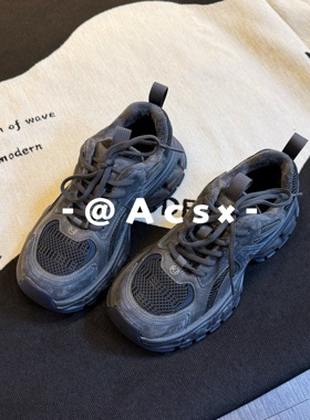 【阿茶】蓝调时刻~2025冬季新款加绒加厚厚底增高运动休闲老爹鞋