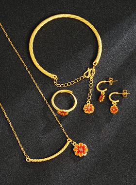 越南沙金格桑花编织饰品