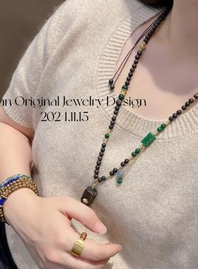 新品原创设计沉香锁骨链