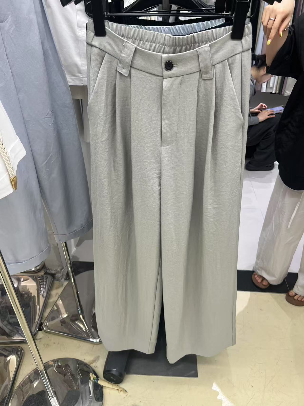 dct2025早春新款韩版宽松显瘦百搭休闲裤女高腰直筒阔腿长裤子潮