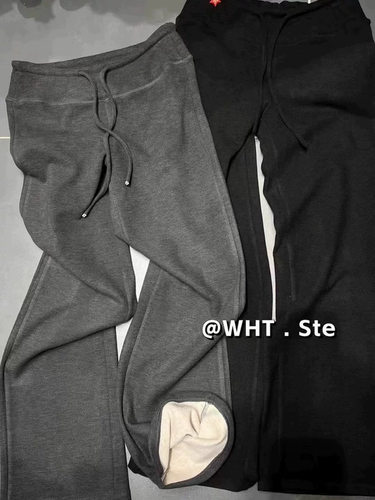 tabu她步正品新款软糯直筒裤黑色休闲裤百搭高腰辣妹长裤子66601