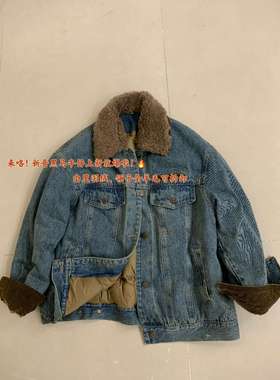 bufan布凡十三行新款翻领90白鸭绒羽绒服女宽松牛仔外套保暖