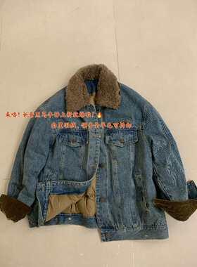bufan布凡十三行新款翻领90白鸭绒羽绒服女宽松牛仔外套保暖