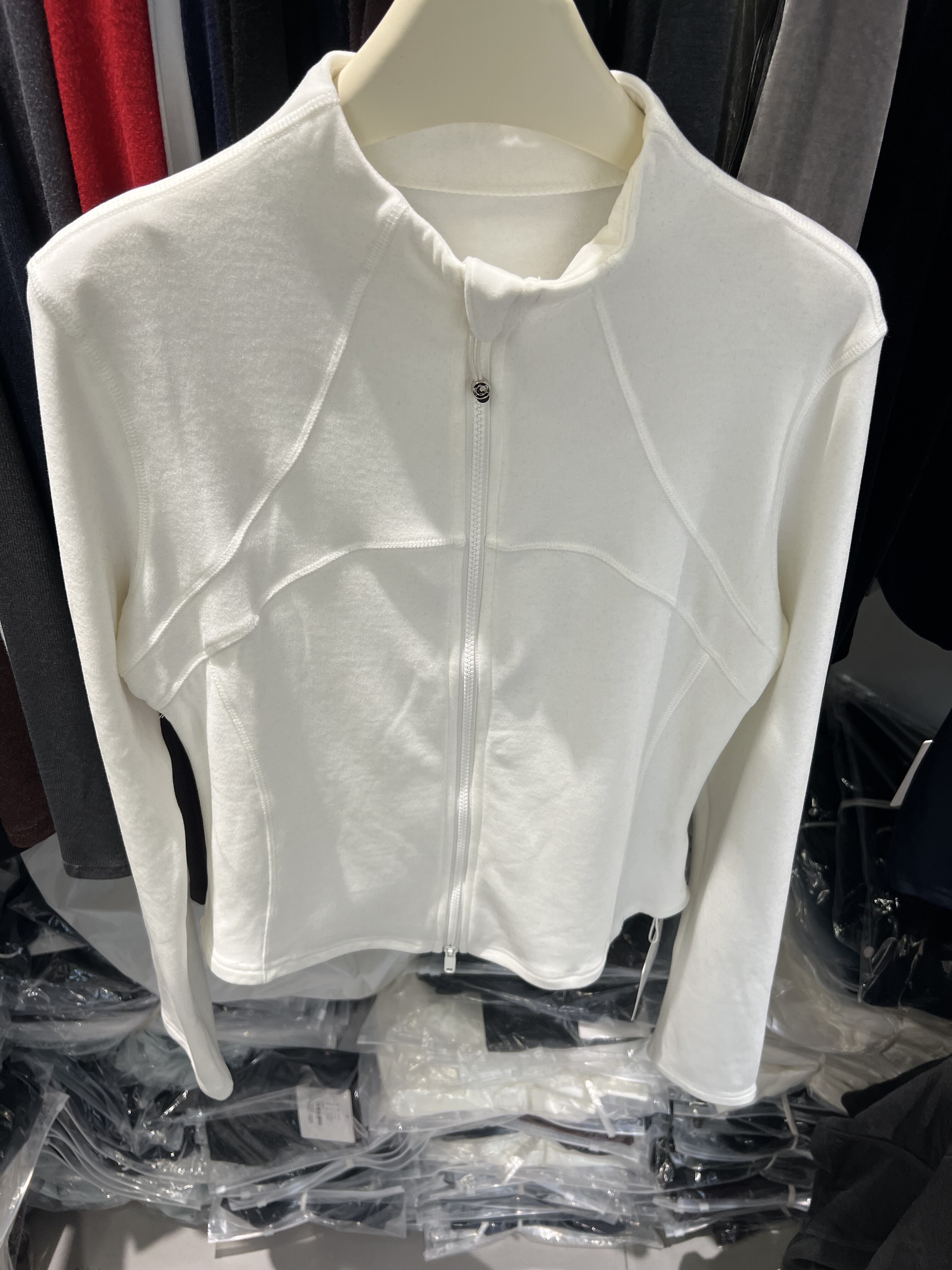 SJBY磨毛打底衫女拉链开衫德绒加厚立领卫衣外套修身运动上衣8916