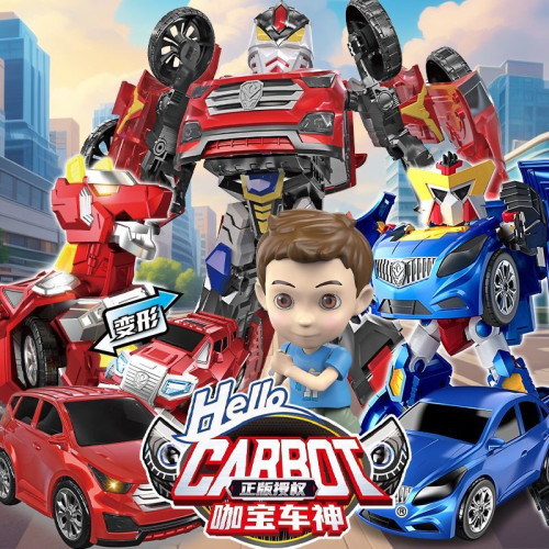 正版咖宝车神王牌车手变形汽车玩具雄鹰霍克金刚机器人小男孩礼物